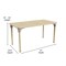 Flash Furniture 23.5 in W, 47 in L, 23 in H, Beechwood, Birch Plywood, Steel, Beech MK-ME088025-GG - alternate 9